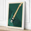 Teal Guitar Study Mid-Century - Wrapped Canvas-864665812-864665821