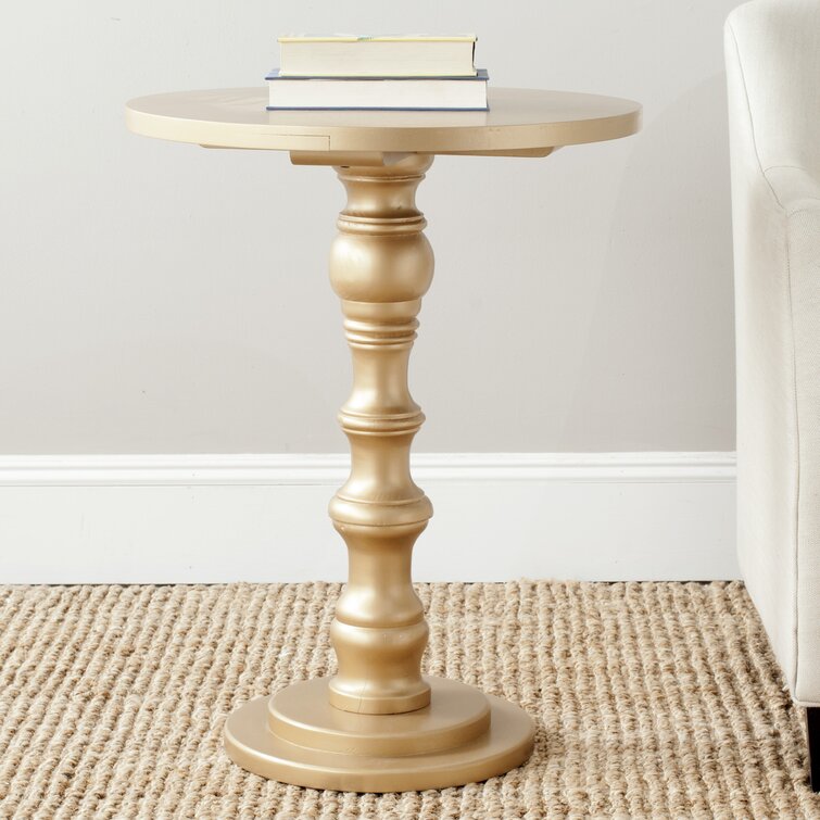 Willhite Solid Wood Pedestal End Table