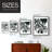 Ink Jungle II Framed Print - Solid Wood-214216138-214216140