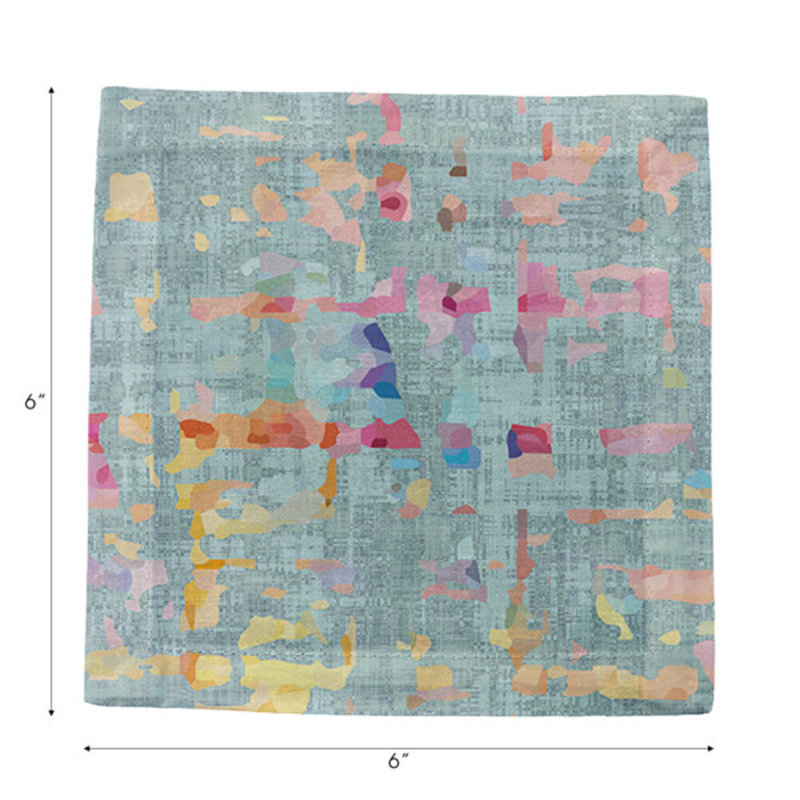 Coco Cotton Sateen Cocktail Napkins, Blue