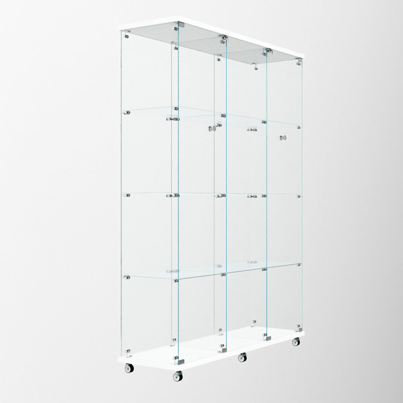Vitrine en verre trempé, Blanc