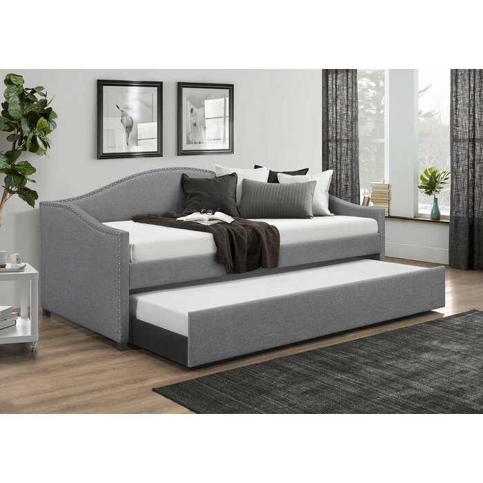 Mercury Row® Alisha Upholstered Daybed with Trundle & Reviews | Wayfair