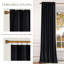 Rideaux en velours noir de 84 pouces de long, rideau occultant rétro de couleur unie et épais rideaux mats / décorations de fenêtre pour balcon pour chambre des maîtres (2 panneaux, 52 po de largeur)-1023428266-1023428269