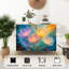 Buffet Buffet avec rangement Iridescent Soft Glow Abstract Colorful avec 2 portes pour le salon et la cuisine