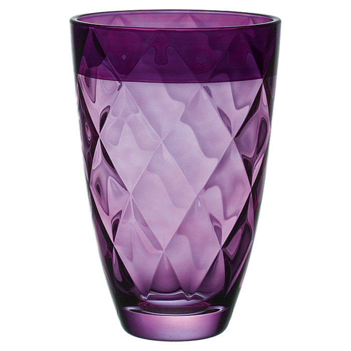 Vase de table Blando, H 11,8 po x l 6,75 po x P 6,75 po, Brun
