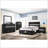 Black Full Storage Panel Bed