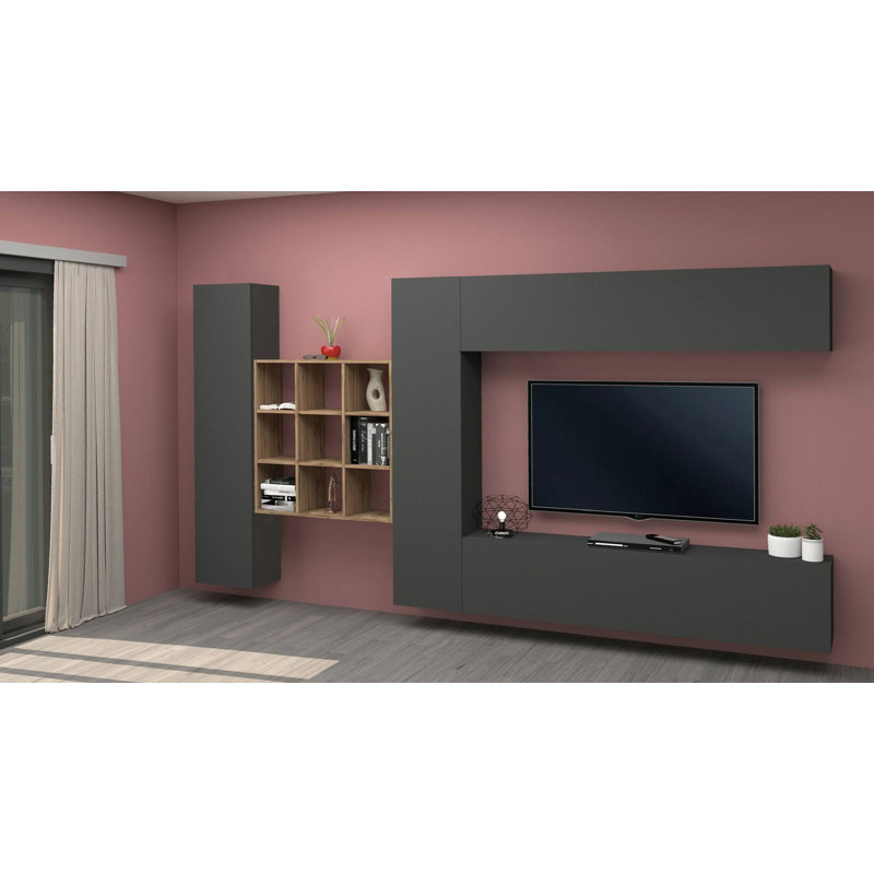 Mikenlee Rectangle Accent Cabinet, Anthracite