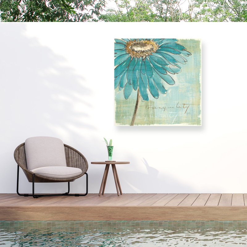 «Spa Daisies III» par Chris Paschke, reproduction sur toile tendue, H 18 po x l 18 po