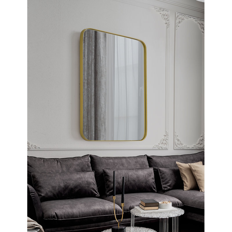 Miroir de salle de bain Duesbury, 30 po x 22 po, Doré