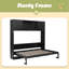 Lit escamotable double avec armoires de rangement