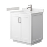 Miranda 30" Freestanding Single Bathroom Vanity with Cultured Marble Top