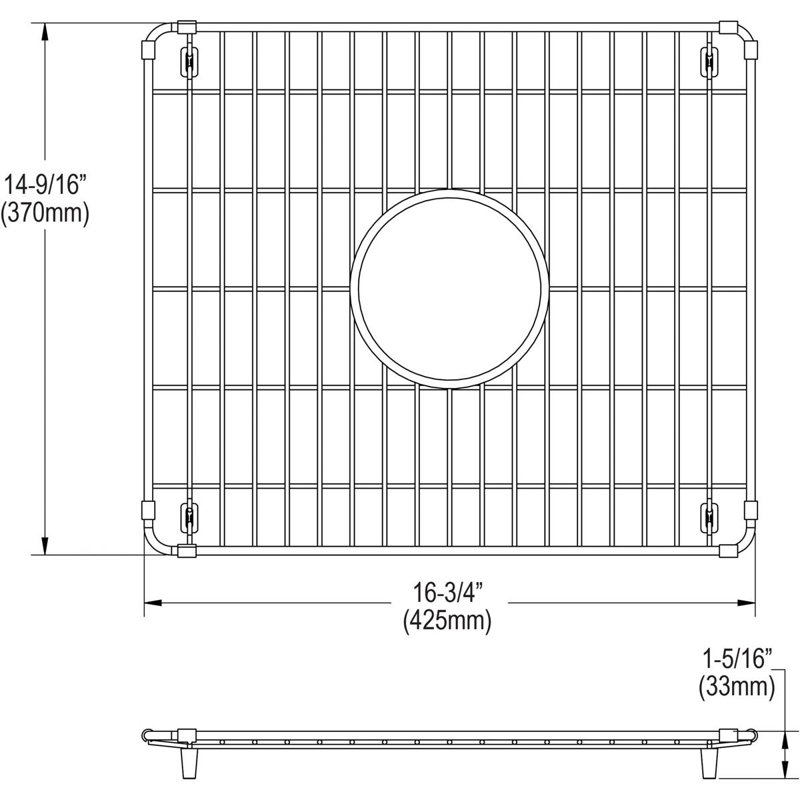 14.56" x 16.75" Sink Grid
