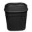 Bath Bliss 9.5 Liter Sailor Knot Swing Top Waste Bin in Matte Black -64165880