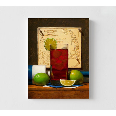 Cape Codder By Todd M. Casey, Restaurant Wall Art, Cocktail Hour Decor, Strong Drink Poster, Liquor Wall Art, Fancy Cocktail Decor