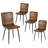 Modern Minimalist Extendable Dining Table Set （1Table and 4 Chairs）-95947539