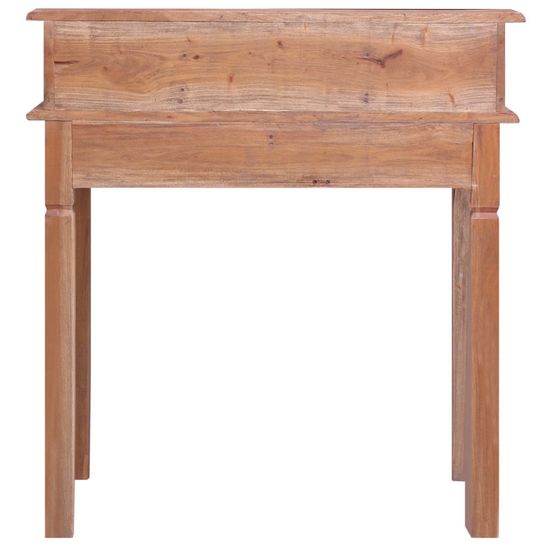 Daulton Solid Wood Solid Wood Secretary Desk, Brown