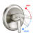 Drill- Stainless Steel Shower With 7-Setting Dual Heads And Dynamic Rainfall Mode 7 Head Slide Bar Scratch Surface-121077062