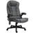 6 Point Vibrating Massage Office Chair With Heat, Microfiber High Back Executive Office Chair With Reclining Backrest, Padded Armrests And Remote-837023920