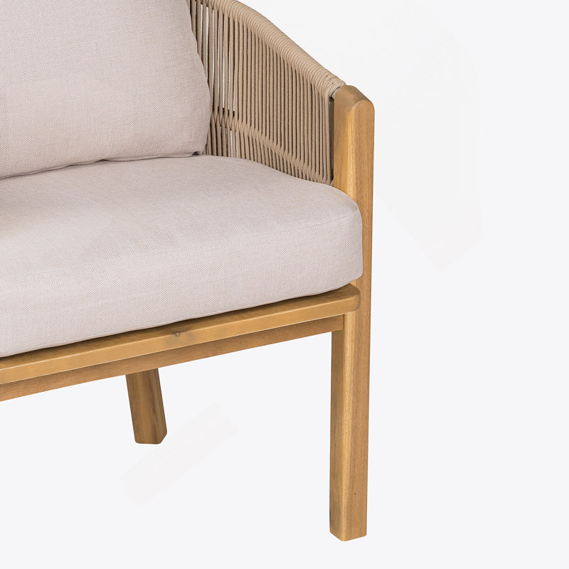 Chaise de salle à manger d'extérieur avec accoudoirs (ensemble de 2)