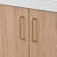 Meuble-lavabo moderne peu encombrant avec armoire en MDF et lavabos doubles pour la maison