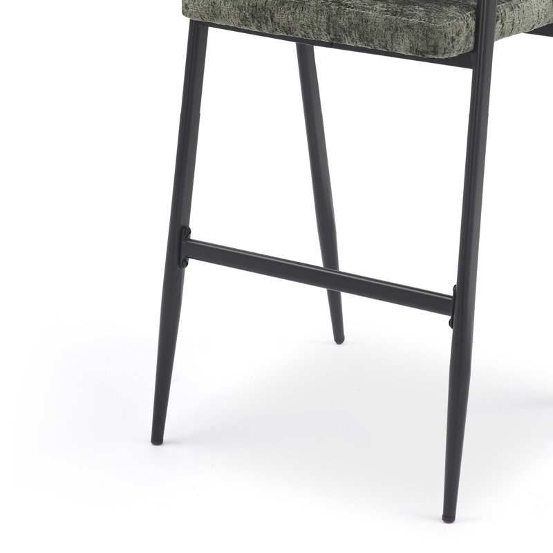 Munsley Upholstered Counter Stool with Metal Frame