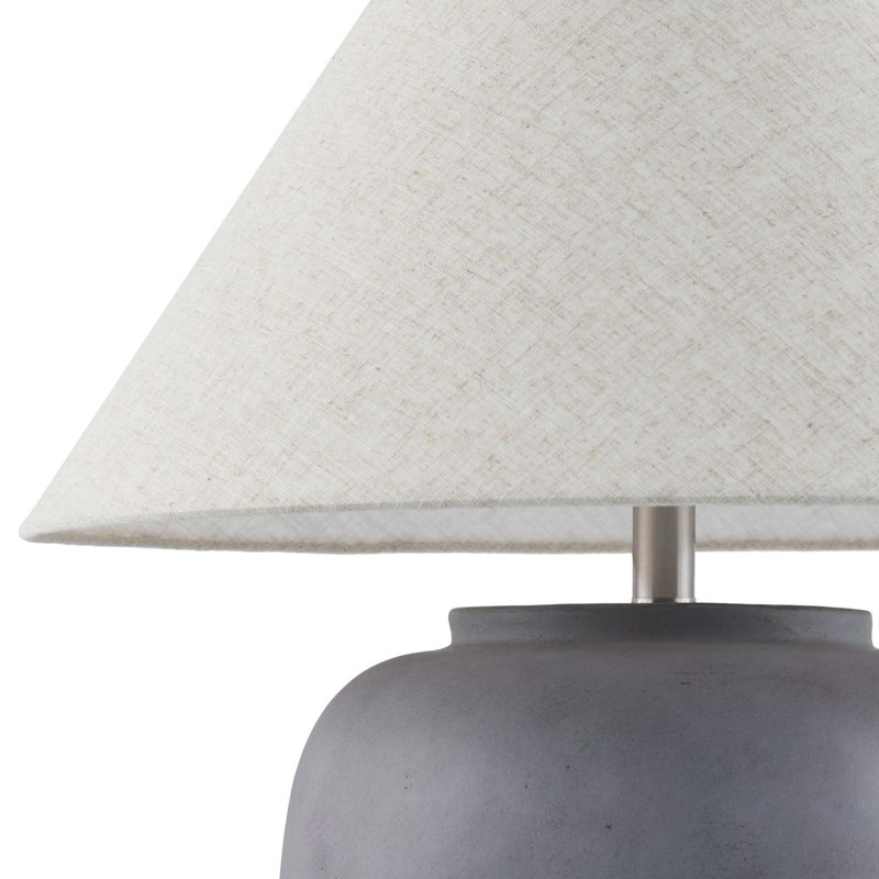 Trini Kiku Table Lamp, Wheat, Gray