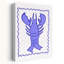 Blue Lobster Contemporary Lobster Nature Ocean Wall Art Print by Athene Fritsch - Wrapped Canvas Print-460863103