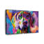 " Weimaraner Multicoloured Abstract Multi Piece Canvas Print " 2 - Pieces-93062145