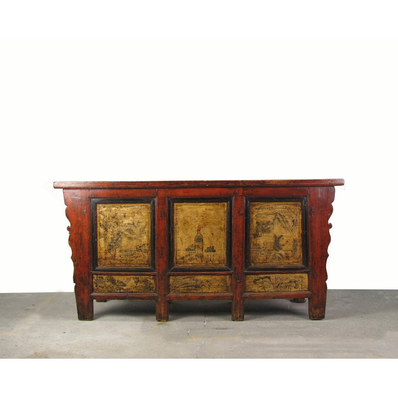 Asian Classic 75.5'' W Solid Wood Sideboard