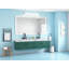 Miroir de salle de bain 72 po x 36 po à DEL - Miroir de salle de bain mural avec éclairage avant / arrière, antibuée, 3 couleurs