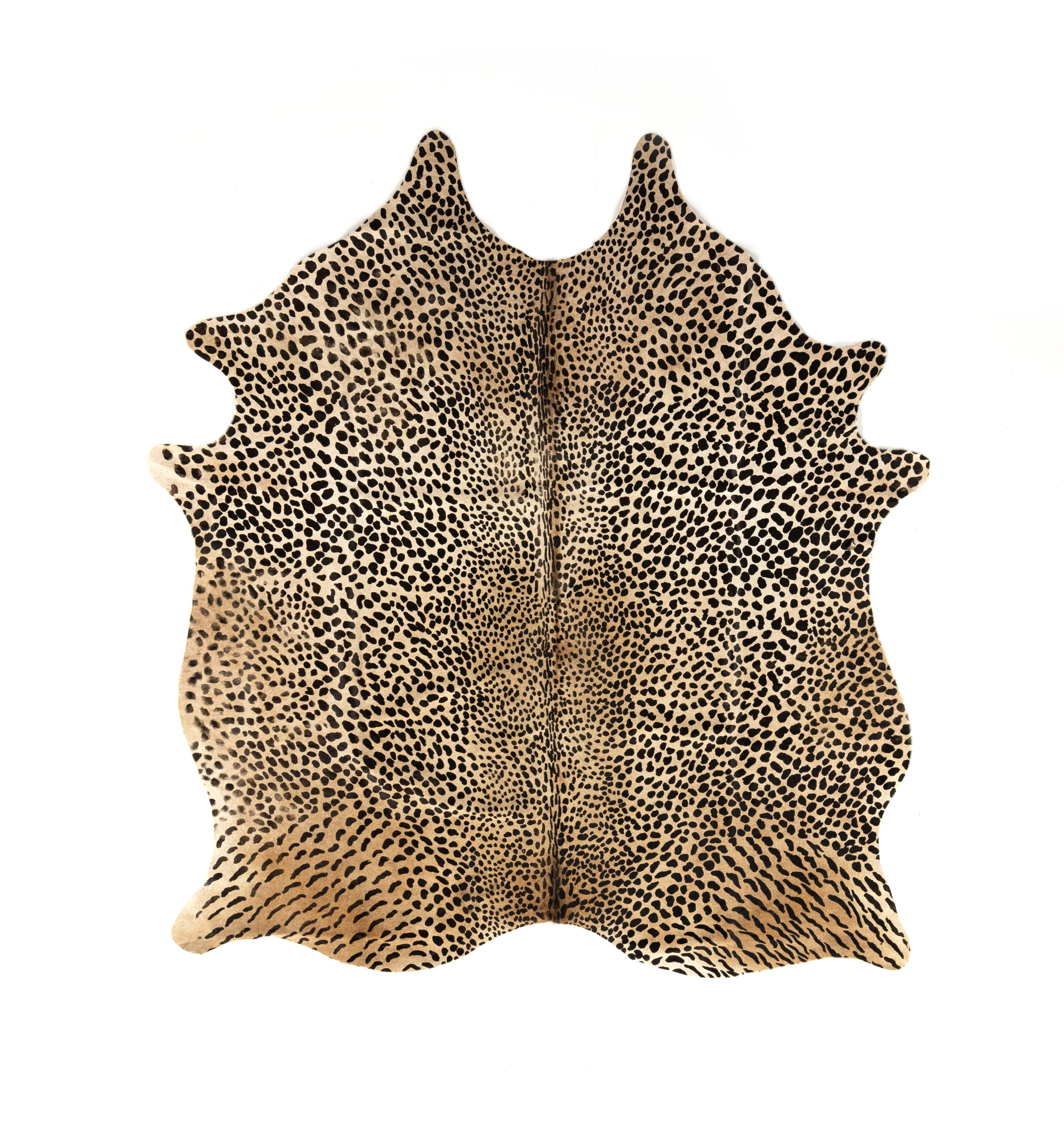 Four Hands Leopard Printed Hide Rug-Brown & Black & Reviews | Perigold