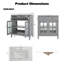 Meuble-lavabo 30 po avec lavabo en céramique-73550485