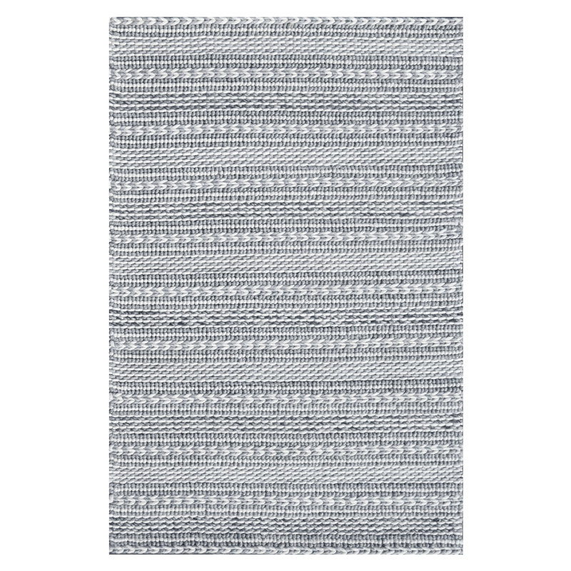 Wool Geometric Indoor Rug, Rectangle 5' x 7'
