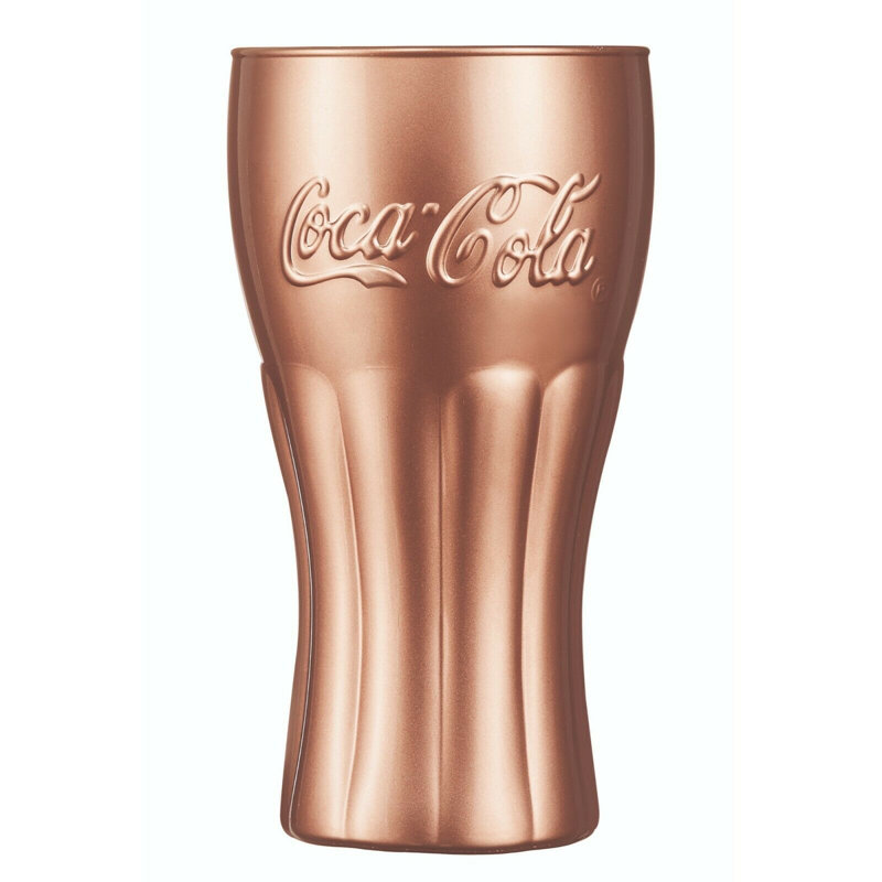 370ml Drinking Glass Set, Copper, 6