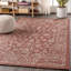 Tapis intérieur / extérieur rouge / taupe à motif floral bohémien Leonora-251951685