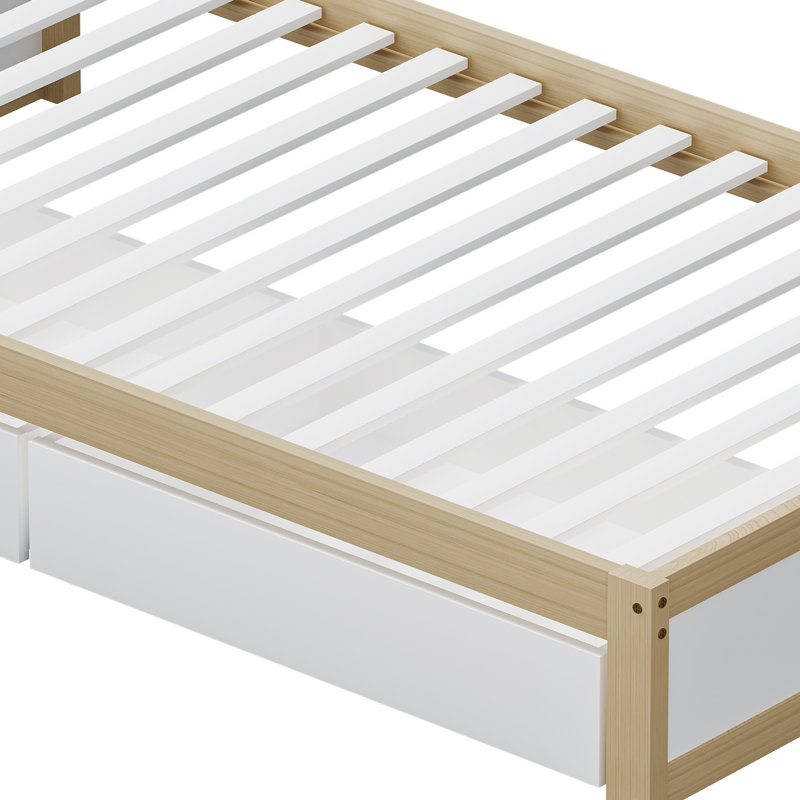 Children's bed, Brown/White/Pink