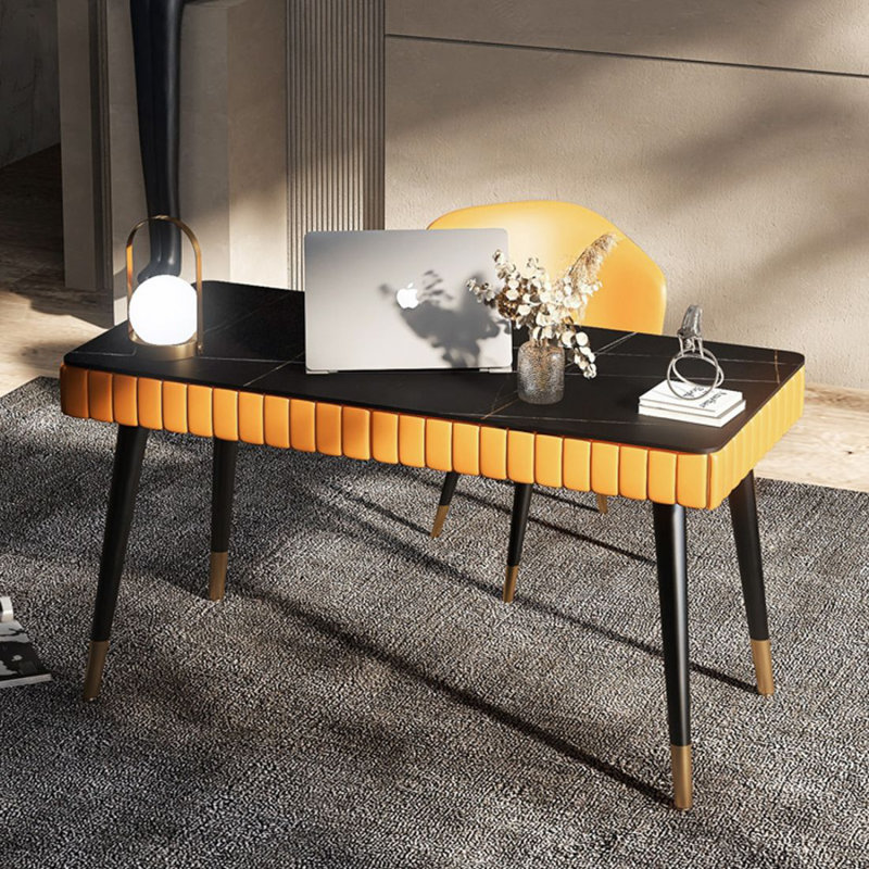 Bureau moderne et simple en tôle de roche avec tiroirs, 29.53"H*47.24"W*23.62"D