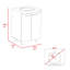 Armoire de meuble-lavabo autoportante 60 "avec division Selma-2019936139