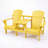 Delmor Weathercraft Double Adirondack Chair for Two with Built-In Center Table and Umbrella Hole, Solid Wood Pressure-Treated Pine, 15 Sherwin-Williams Finish Options, Fully Assembled-949104710