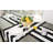 Cotton Black And White Stripe Table Runner-315339719