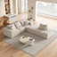 Ensemble de canapé modulaire rembourré moderne sans os, canapé modulaire en L de 132 po avec 6 coussins, canapé-lit combiné gratuit-826600419