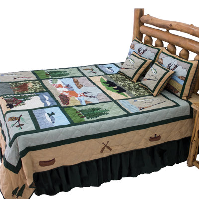 Lodge Fever Rustic Cotton Quilt