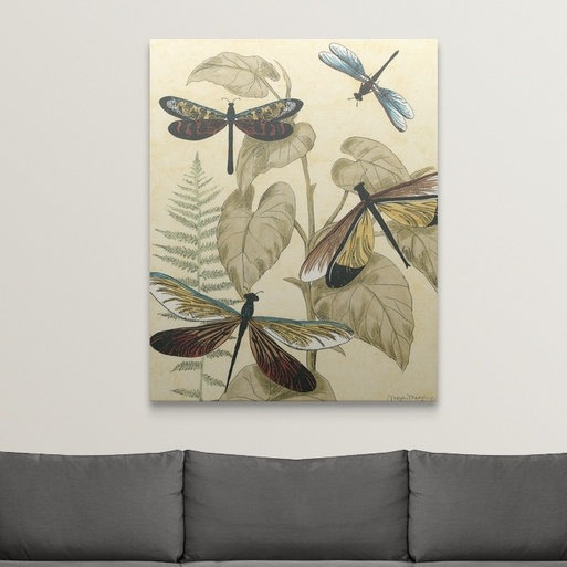 « ii » megan meagher, impression Graphic Dragonflies, H 48 po x l 38 po x P 1,5 po, Toile