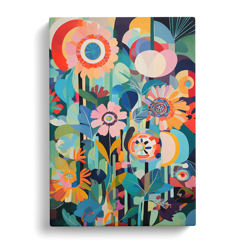 Jaymie Flowers Retro Vol.9 - Wrapped Canvas, 50cm H x 35cm W x 3cm D