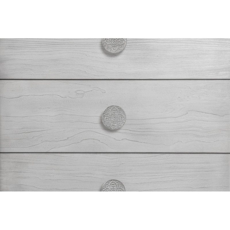6 - Drawer Chest of Drawers, Washed White/NotSturdy