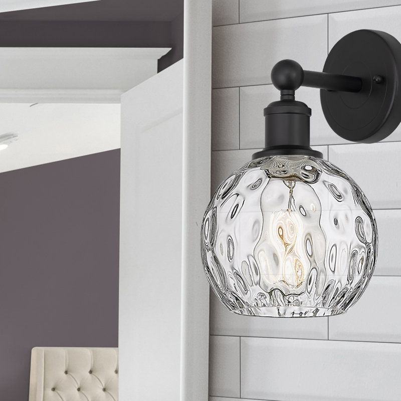 Millington Armed Sconce, Matte Black