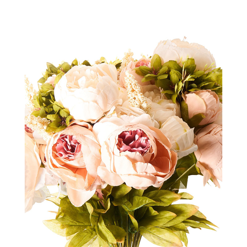 Fabric Peony Arrangement