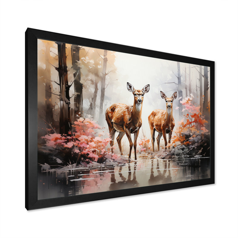 " Deers Whispering Woods I "