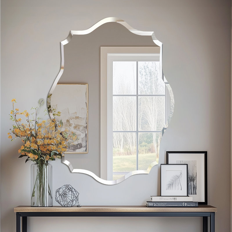 Rithi Irregular Flat Wall Mirror, 80cm x 60cm