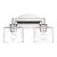 Très grande applique pour meuble-lavabo en chrome poli 5 lumières avec verre soufflé à la bouche-108265165-108265155